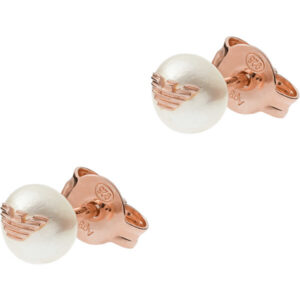 Emporio Armani Elegantní perlové náušnice s logem EG3491221