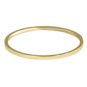 Troli Elegantní minimalistický prsten z oceli Gold 59 mm