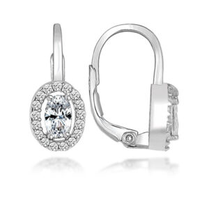 Brilio Silver Okouzlující stříbrné náušnice se zirkony LME255