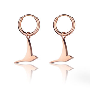 Emily Westwood Bronzové kruhové náušnice Holubičky WE1039R