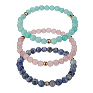 Emily Westwood Luxusní korálková sada tří náramků WS068R