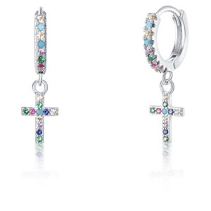 JVD Originální kruhové náušnice s přívěsky SVLE0935XF6BA00