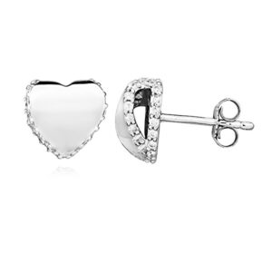 MOISS Romantické stříbrné náušnice pecky E0002180
