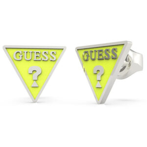 Guess Trojúhelníkové ocelové náušnice UBE70126