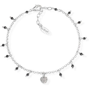 Amen Originální stříbrný náramek s krystaly a zirkony Romance BRCBNZ