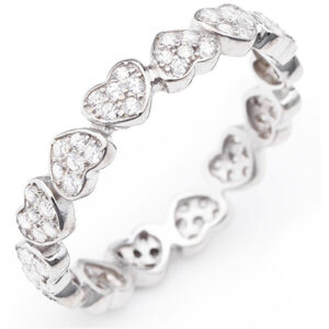 Amen Originální stříbrný prsten se zirkony Love RHHZ 58 mm