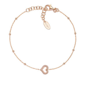 Amen Romantický bronzový náramek se srdíčkem Cuddles BRGOCUR3