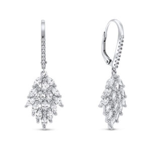 Brilio Silver Oslnivé stříbrné náušnice se zirkony EA142W_N