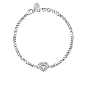 Morellato Jedinečný ocelový náramek se srdíčkem Incontri SAUQ18