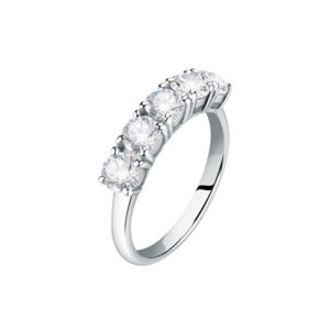 Morellato Moderní stříbrný prsten s čirými zirkony Scintille SAQF141 58 mm