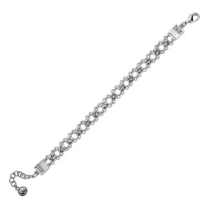 Oliver Weber Třpytivý náramek s čirými krystaly Link 32049