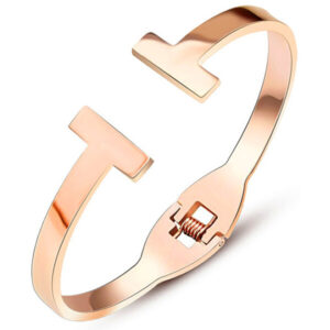 Troli Luxusní růžově pozlacený náramek pro ženy