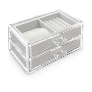 Troli Průhledná šperkovnice se 2 zásuvkami B51 - SLEVA