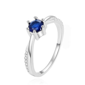 Beneto Krásný stříbrný prsten se zirkony AGG305L 52 mm