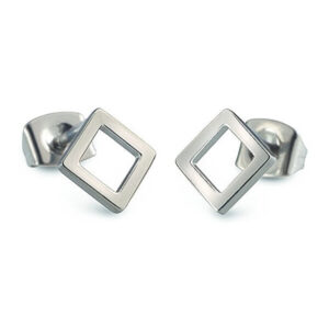Boccia Titanium Čtvercové titanové náušnice 05022-01