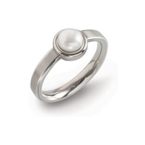 Boccia Titanium Titanový prsten s perlou 0137-01 49 mm