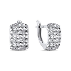 Brilio Silver Elegantní stříbrné náušnice EA230W