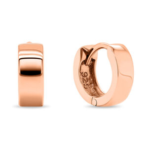 Brilio Silver Minimalistické bronzové kruhové náušnice EA204R