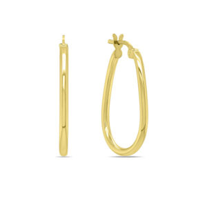 Brilio Silver Moderní pozlacené náušnice kruhy EA238Y