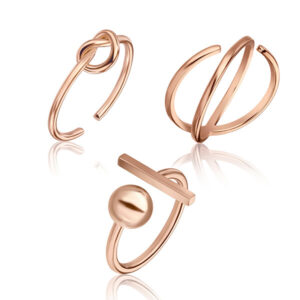 Emily Westwood Slušivá sada bronzových prstenů WS091S