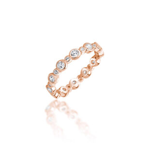 JVD Půvabný bronzový prsten se zirkony SVLR0359XH2RO 52 mm