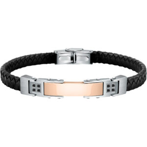 Morellato Moderní kožený náramek s výraznou ozdobou Moody SQH30