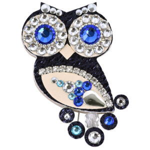 Sovičky Malá soví brož modrá II.