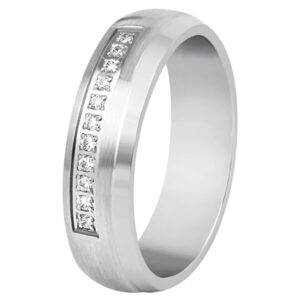 Beneto Dámský snubní prsten z oceli SPD03 62 mm