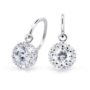 Cutie Jewellery Dětské náušnice z bílého zlata C2745-10-X-2 fuchsiová