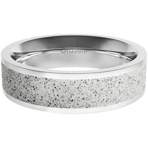 Gravelli Prsten s betonem Fusion Bold ocelová/šedá GJRWSSG111 66 mm