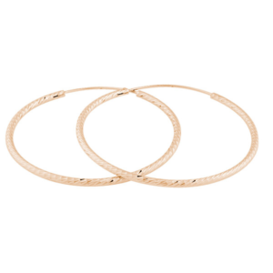 JVD Růžově zlacené náušnice kruhy SVLE0215XD5RO 5 cm