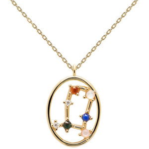 PDPAOLA Originální pozlacený náhrdelník Blíženci GEMINI CO01-346-U (řetízek