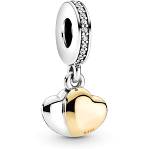 Pandora Bicolor visací přívěsek Spojená srdce 799162C01