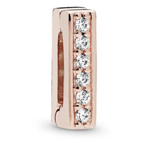 Pandora Růžově pozlacený klip Reflexions 787633CZ