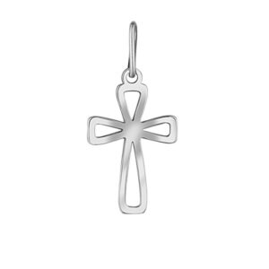 Praqia Nadčasový přívěsek z bílého zlata Křížek PA7053