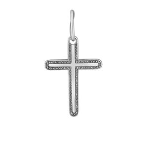Praqia Něžný přívěsek z bílého zlata Křížek PA7054