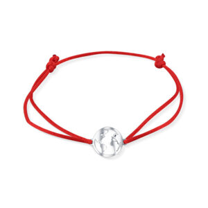 Praqia Šňůrkový červený kabala náramek Svět KA6352_RH