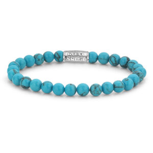 Rebel&Rose Korálkový náramek Turquoise Delight RR-60015-S 15 cm - XS