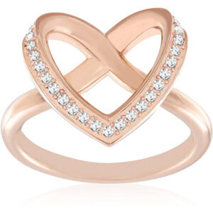 Swarovski Romantický bronzový prsten se srdíčkem Cupidon 60 mm