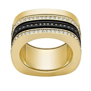 Swarovski Stylový pozlacený prsten s krystaly Vio 5143854 55 mm