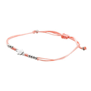 Beneto Šňůrkový náramek s květinou AGB372