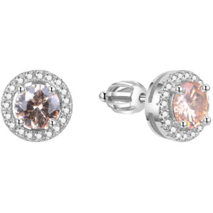 Beneto Stříbrné náušnice se zirkony AGUP1612S