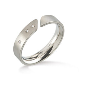 Boccia Titanium Titanový prsten s diamanty 0140-02 57 mm