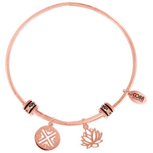 CO88 Ocelový náramek s lotosovým květem 860-180-025010-0000