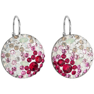 Evolution Group Stříbrné náušnice s krystaly 31161.3 sweet love