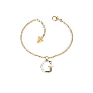 Guess Půvabný pozlacený náramek s krystaly Pure Light JUBB01116JWYGS-S 21 cm