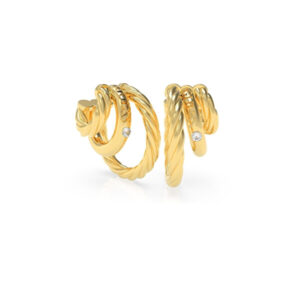 Guess Trojité navlékací náušnice kruhy Let’s Get Loud UBE70021