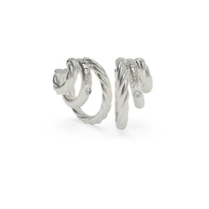 Guess Trojité navlékací náušnice z oceli Let’s Get Loud UBE70020