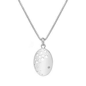 Hot Diamonds Elegantní stříbrný náhrdelník s diamantem Spritz DP862 (řetízek