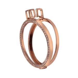 Hot Diamonds Růžově pozlacený přívěsek Emozioni Reversible Coin Keeper DP556-DP557 25 mm